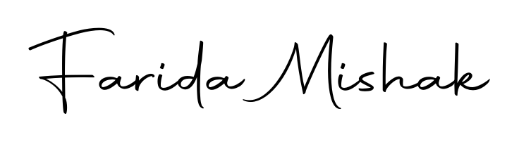 Also You can easily find your signature by using the search form. We will create Farida Mishak name handwritten signature images for you free of cost using Autography-DOLnW sign style. Farida Mishak signature style 10 images and pictures png