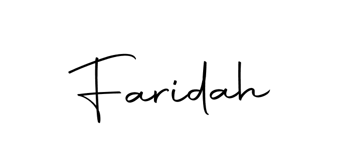 Faridah stylish signature style. Best Handwritten Sign (Autography-DOLnW) for my name. Handwritten Signature Collection Ideas for my name Faridah. Faridah signature style 10 images and pictures png