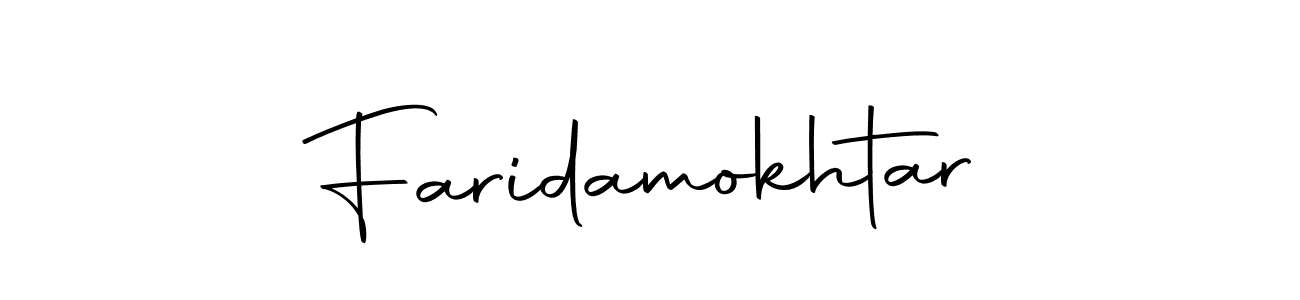 Faridamokhtar stylish signature style. Best Handwritten Sign (Autography-DOLnW) for my name. Handwritten Signature Collection Ideas for my name Faridamokhtar. Faridamokhtar signature style 10 images and pictures png