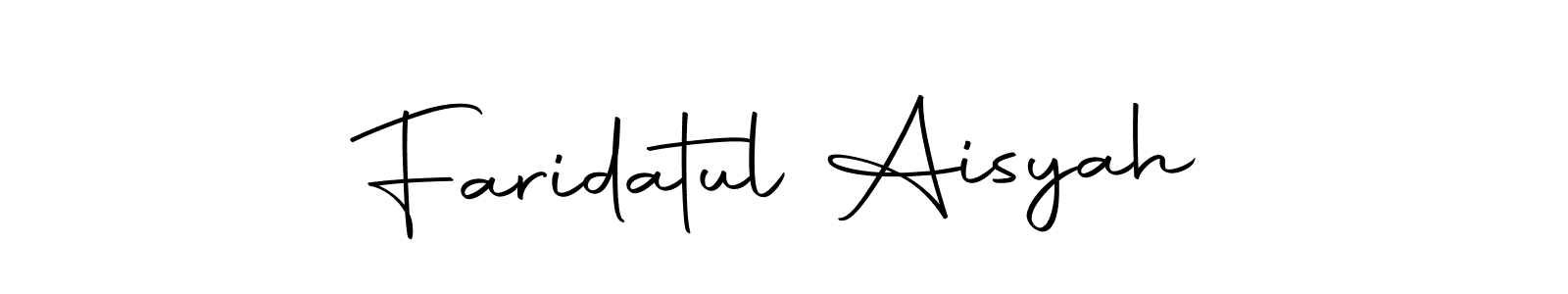 Faridatul Aisyah stylish signature style. Best Handwritten Sign (Autography-DOLnW) for my name. Handwritten Signature Collection Ideas for my name Faridatul Aisyah. Faridatul Aisyah signature style 10 images and pictures png