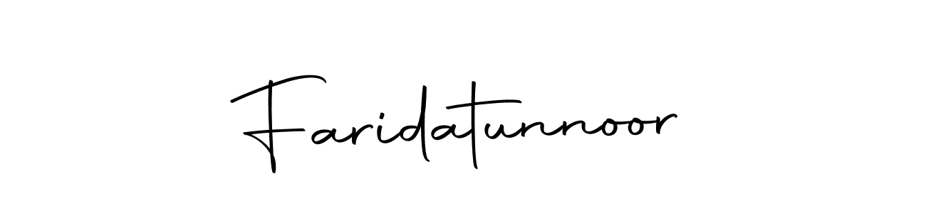 You can use this online signature creator to create a handwritten signature for the name Faridatunnoor. This is the best online autograph maker. Faridatunnoor signature style 10 images and pictures png