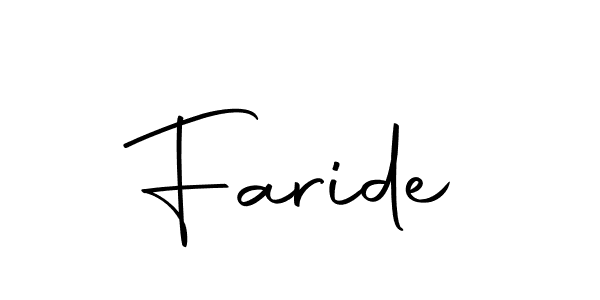 How to Draw Faride signature style? Autography-DOLnW is a latest design signature styles for name Faride. Faride signature style 10 images and pictures png