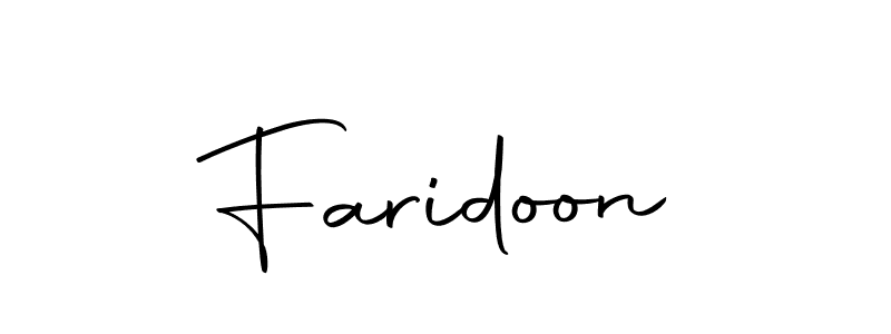 Create a beautiful signature design for name Faridoon. With this signature (Autography-DOLnW) fonts, you can make a handwritten signature for free. Faridoon signature style 10 images and pictures png