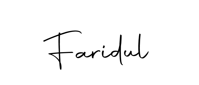 You should practise on your own different ways (Autography-DOLnW) to write your name (Faridul) in signature. don't let someone else do it for you. Faridul signature style 10 images and pictures png