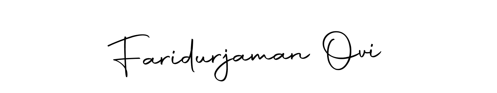 Use a signature maker to create a handwritten signature online. With this signature software, you can design (Autography-DOLnW) your own signature for name Faridurjaman Ovi. Faridurjaman Ovi signature style 10 images and pictures png