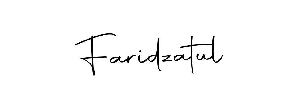 Faridzatul stylish signature style. Best Handwritten Sign (Autography-DOLnW) for my name. Handwritten Signature Collection Ideas for my name Faridzatul. Faridzatul signature style 10 images and pictures png