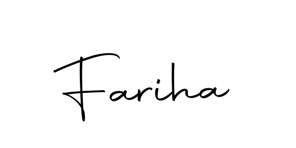 The best way (Autography-DOLnW) to make a short signature is to pick only two or three words in your name. The name Fariha include a total of six letters. For converting this name. Fariha signature style 10 images and pictures png