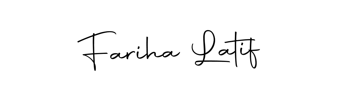 Also we have Fariha Latif name is the best signature style. Create professional handwritten signature collection using Autography-DOLnW autograph style. Fariha Latif signature style 10 images and pictures png