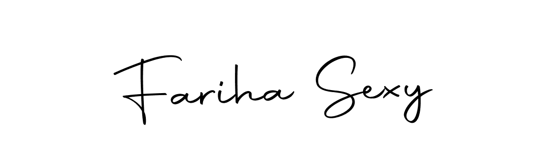 Make a beautiful signature design for name Fariha Sexy. Use this online signature maker to create a handwritten signature for free. Fariha Sexy signature style 10 images and pictures png