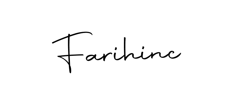 Create a beautiful signature design for name Farihinc. With this signature (Autography-DOLnW) fonts, you can make a handwritten signature for free. Farihinc signature style 10 images and pictures png