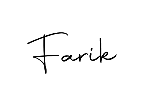 Make a short Farik signature style. Manage your documents anywhere anytime using Autography-DOLnW. Create and add eSignatures, submit forms, share and send files easily. Farik signature style 10 images and pictures png