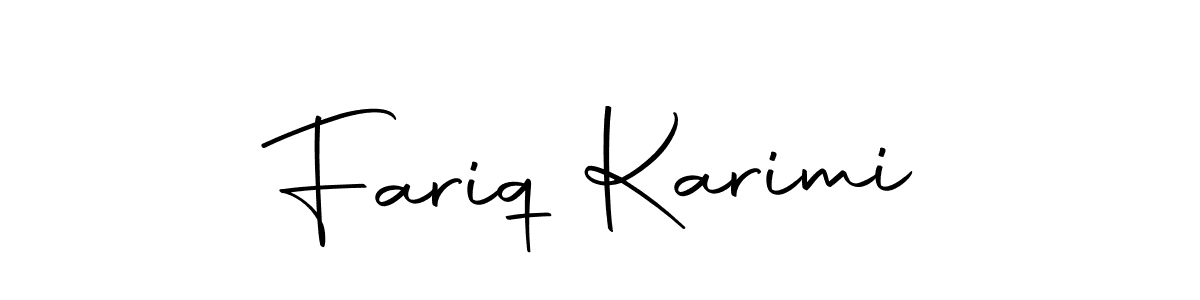 Make a beautiful signature design for name Fariq Karimi. With this signature (Autography-DOLnW) style, you can create a handwritten signature for free. Fariq Karimi signature style 10 images and pictures png