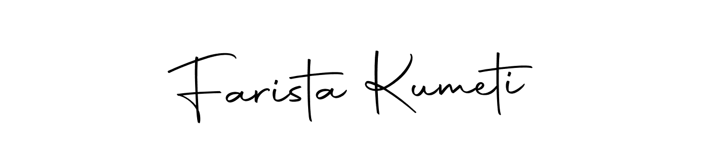 How to make Farista Kumeti signature? Autography-DOLnW is a professional autograph style. Create handwritten signature for Farista Kumeti name. Farista Kumeti signature style 10 images and pictures png