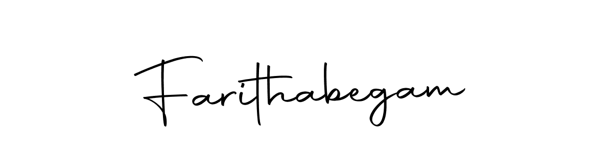 Also we have Farithabegam name is the best signature style. Create professional handwritten signature collection using Autography-DOLnW autograph style. Farithabegam signature style 10 images and pictures png