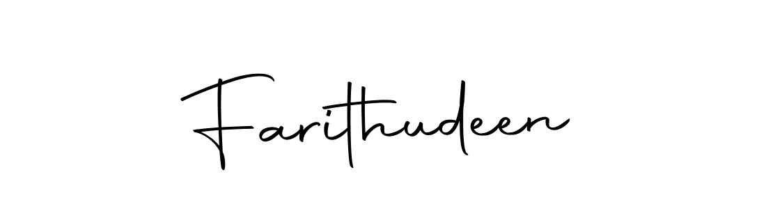 Also we have Farithudeen name is the best signature style. Create professional handwritten signature collection using Autography-DOLnW autograph style. Farithudeen signature style 10 images and pictures png