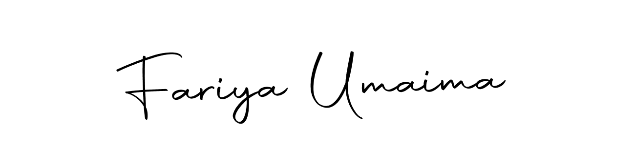 How to make Fariya Umaima signature? Autography-DOLnW is a professional autograph style. Create handwritten signature for Fariya Umaima name. Fariya Umaima signature style 10 images and pictures png