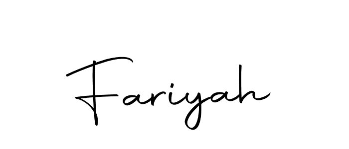 How to make Fariyah signature? Autography-DOLnW is a professional autograph style. Create handwritten signature for Fariyah name. Fariyah signature style 10 images and pictures png