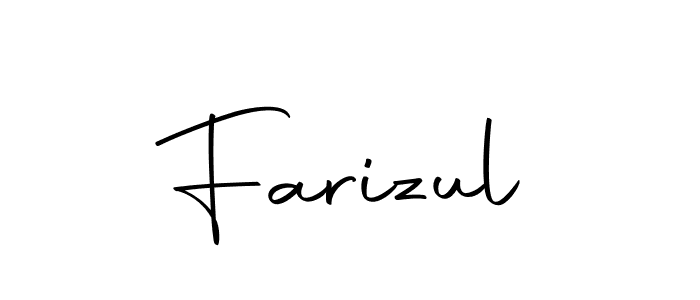 Use a signature maker to create a handwritten signature online. With this signature software, you can design (Autography-DOLnW) your own signature for name Farizul. Farizul signature style 10 images and pictures png