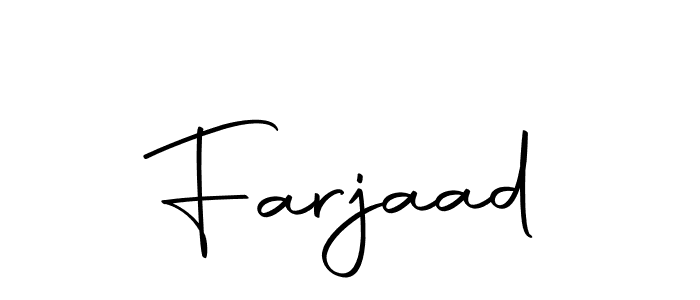 Make a beautiful signature design for name Farjaad. Use this online signature maker to create a handwritten signature for free. Farjaad signature style 10 images and pictures png