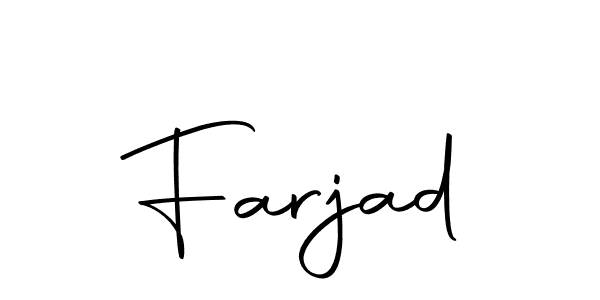 Create a beautiful signature design for name Farjad. With this signature (Autography-DOLnW) fonts, you can make a handwritten signature for free. Farjad signature style 10 images and pictures png