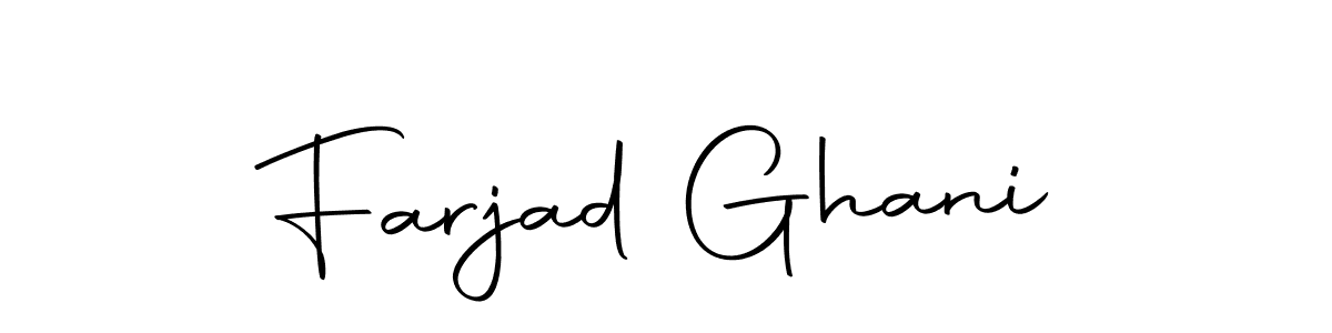 Make a beautiful signature design for name Farjad Ghani. Use this online signature maker to create a handwritten signature for free. Farjad Ghani signature style 10 images and pictures png