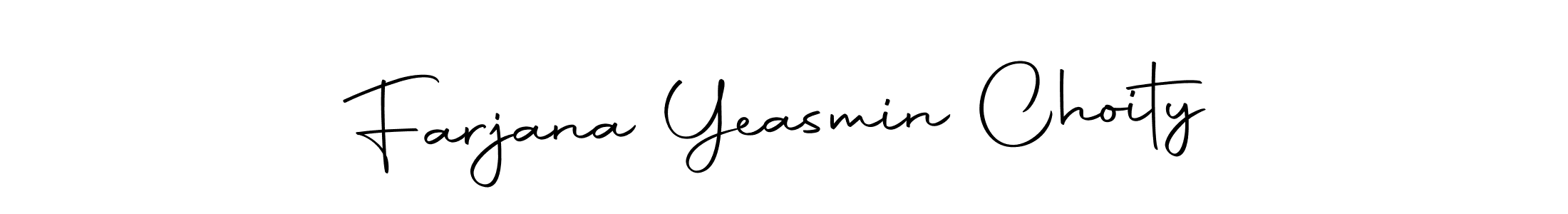 Design your own signature with our free online signature maker. With this signature software, you can create a handwritten (Autography-DOLnW) signature for name Farjana Yeasmin Choity. Farjana Yeasmin Choity signature style 10 images and pictures png