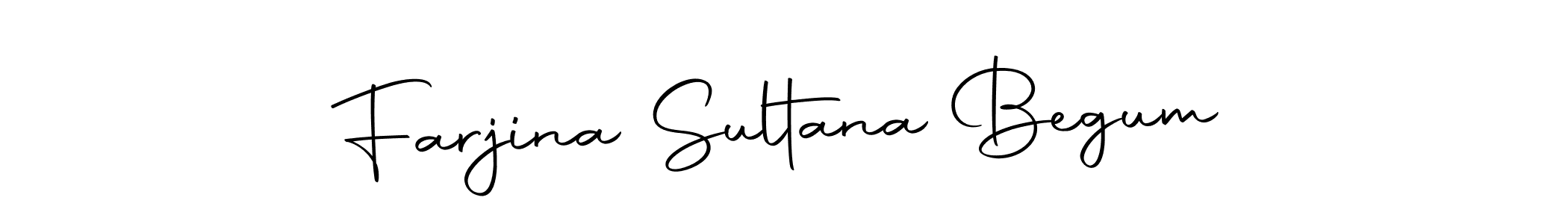if you are searching for the best signature style for your name Farjina Sultana Begum. so please give up your signature search. here we have designed multiple signature styles  using Autography-DOLnW. Farjina Sultana Begum signature style 10 images and pictures png