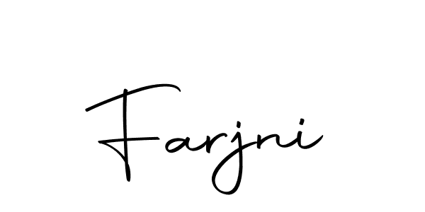 Create a beautiful signature design for name Farjni. With this signature (Autography-DOLnW) fonts, you can make a handwritten signature for free. Farjni signature style 10 images and pictures png