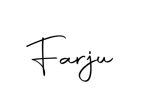 Make a beautiful signature design for name Farju. With this signature (Autography-DOLnW) style, you can create a handwritten signature for free. Farju signature style 10 images and pictures png
