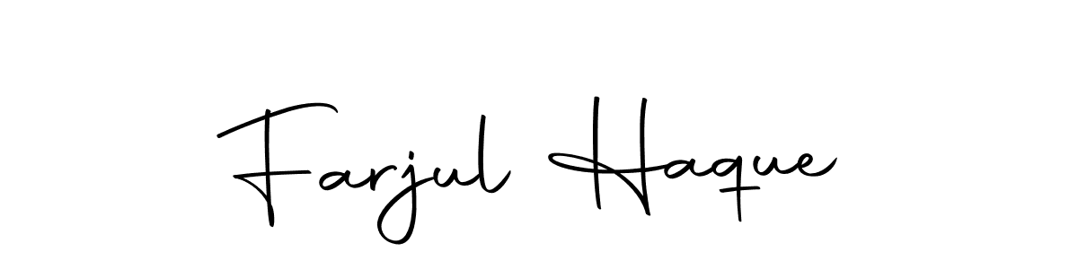 The best way (Autography-DOLnW) to make a short signature is to pick only two or three words in your name. The name Farjul Haque include a total of six letters. For converting this name. Farjul Haque signature style 10 images and pictures png