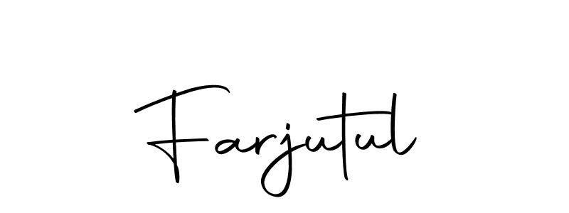 if you are searching for the best signature style for your name Farjutul. so please give up your signature search. here we have designed multiple signature styles  using Autography-DOLnW. Farjutul signature style 10 images and pictures png