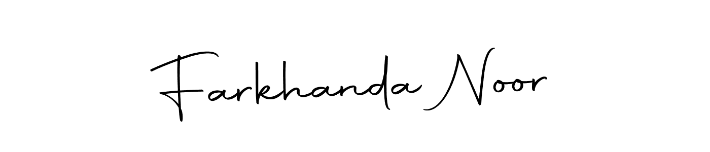 Create a beautiful signature design for name Farkhanda Noor. With this signature (Autography-DOLnW) fonts, you can make a handwritten signature for free. Farkhanda Noor signature style 10 images and pictures png