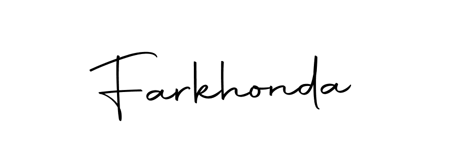 How to make Farkhonda signature? Autography-DOLnW is a professional autograph style. Create handwritten signature for Farkhonda name. Farkhonda signature style 10 images and pictures png