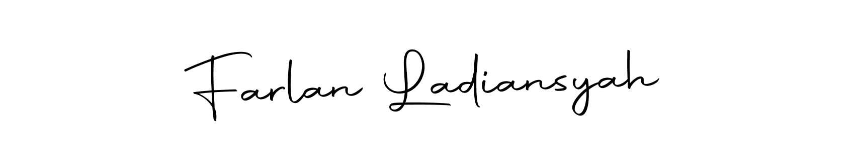 if you are searching for the best signature style for your name Farlan Ladiansyah. so please give up your signature search. here we have designed multiple signature styles  using Autography-DOLnW. Farlan Ladiansyah signature style 10 images and pictures png