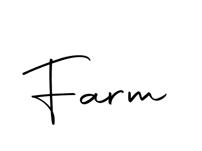 Create a beautiful signature design for name Farm. With this signature (Autography-DOLnW) fonts, you can make a handwritten signature for free. Farm signature style 10 images and pictures png