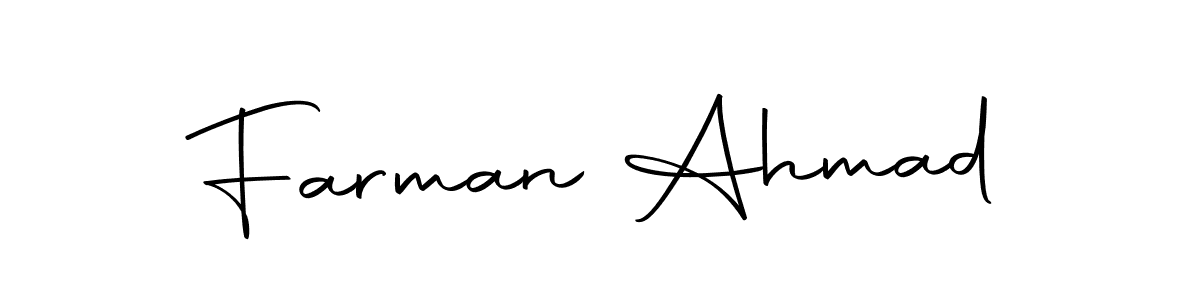 You can use this online signature creator to create a handwritten signature for the name Farman Ahmad. This is the best online autograph maker. Farman Ahmad signature style 10 images and pictures png