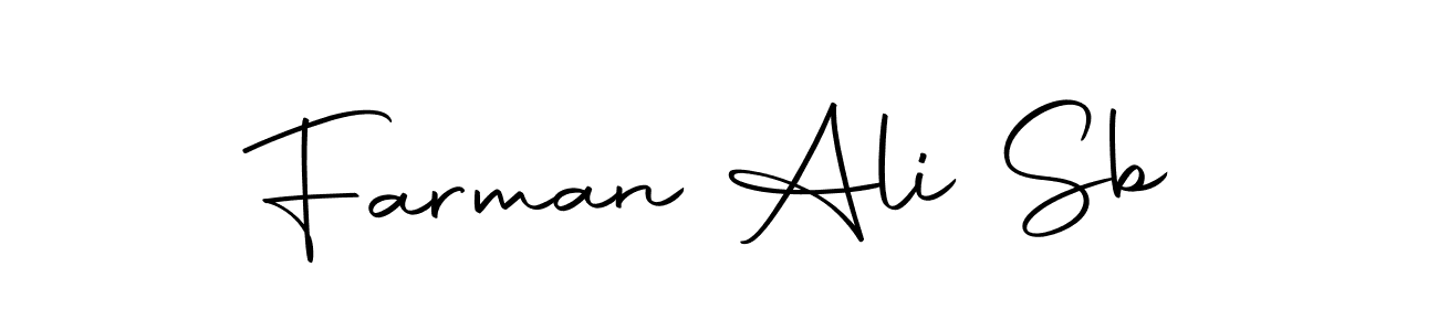 Make a beautiful signature design for name Farman Ali Sb. Use this online signature maker to create a handwritten signature for free. Farman Ali Sb signature style 10 images and pictures png