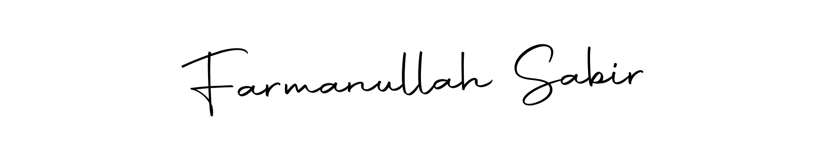 How to make Farmanullah Sabir signature? Autography-DOLnW is a professional autograph style. Create handwritten signature for Farmanullah Sabir name. Farmanullah Sabir signature style 10 images and pictures png