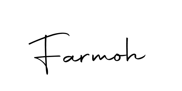 Use a signature maker to create a handwritten signature online. With this signature software, you can design (Autography-DOLnW) your own signature for name Farmoh. Farmoh signature style 10 images and pictures png