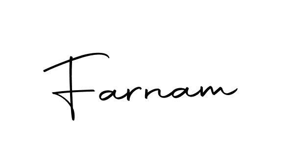 Design your own signature with our free online signature maker. With this signature software, you can create a handwritten (Autography-DOLnW) signature for name Farnam. Farnam signature style 10 images and pictures png