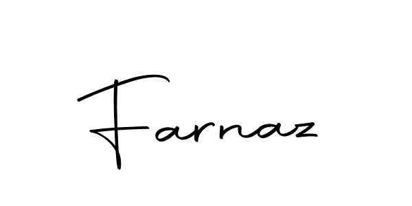Design your own signature with our free online signature maker. With this signature software, you can create a handwritten (Autography-DOLnW) signature for name Farnaz. Farnaz signature style 10 images and pictures png