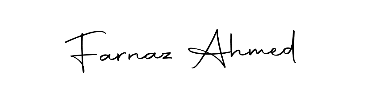 Make a beautiful signature design for name Farnaz Ahmed. Use this online signature maker to create a handwritten signature for free. Farnaz Ahmed signature style 10 images and pictures png