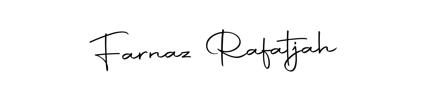 How to make Farnaz Rafatjah name signature. Use Autography-DOLnW style for creating short signs online. This is the latest handwritten sign. Farnaz Rafatjah signature style 10 images and pictures png