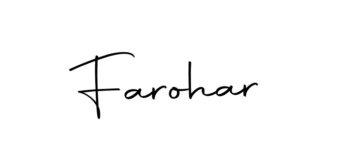 How to make Farohar name signature. Use Autography-DOLnW style for creating short signs online. This is the latest handwritten sign. Farohar signature style 10 images and pictures png