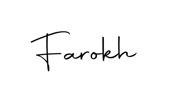 How to make Farokh name signature. Use Autography-DOLnW style for creating short signs online. This is the latest handwritten sign. Farokh signature style 10 images and pictures png