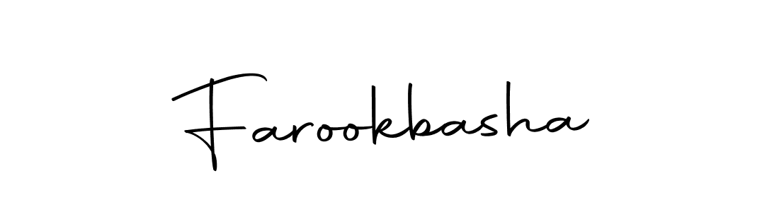 Use a signature maker to create a handwritten signature online. With this signature software, you can design (Autography-DOLnW) your own signature for name Farookbasha. Farookbasha signature style 10 images and pictures png