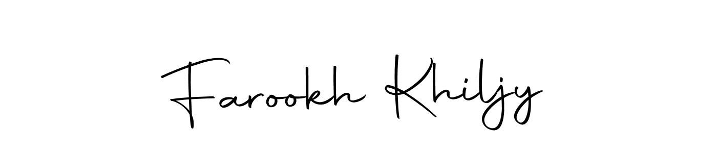 How to make Farookh Khiljy signature? Autography-DOLnW is a professional autograph style. Create handwritten signature for Farookh Khiljy name. Farookh Khiljy signature style 10 images and pictures png