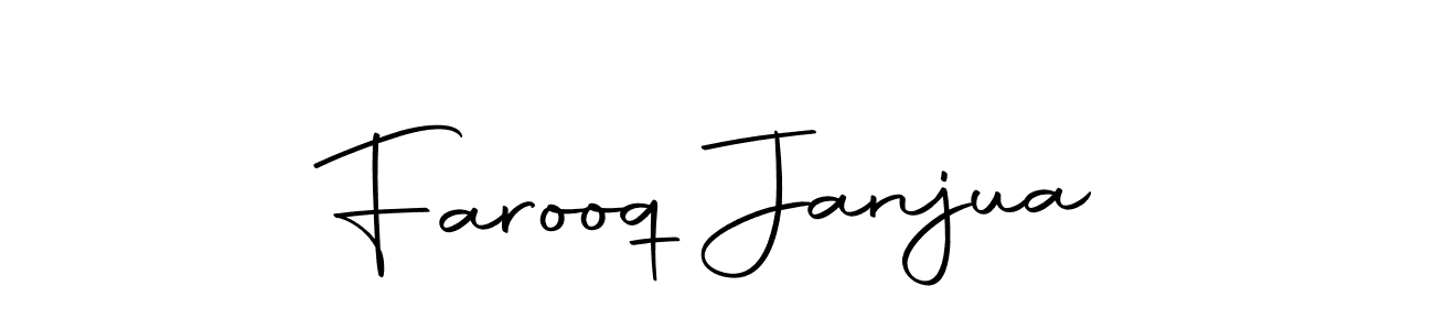 How to make Farooq Janjua name signature. Use Autography-DOLnW style for creating short signs online. This is the latest handwritten sign. Farooq Janjua signature style 10 images and pictures png