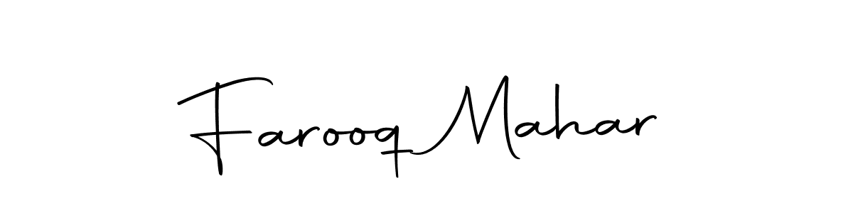 Design your own signature with our free online signature maker. With this signature software, you can create a handwritten (Autography-DOLnW) signature for name Farooq Mahar. Farooq Mahar signature style 10 images and pictures png