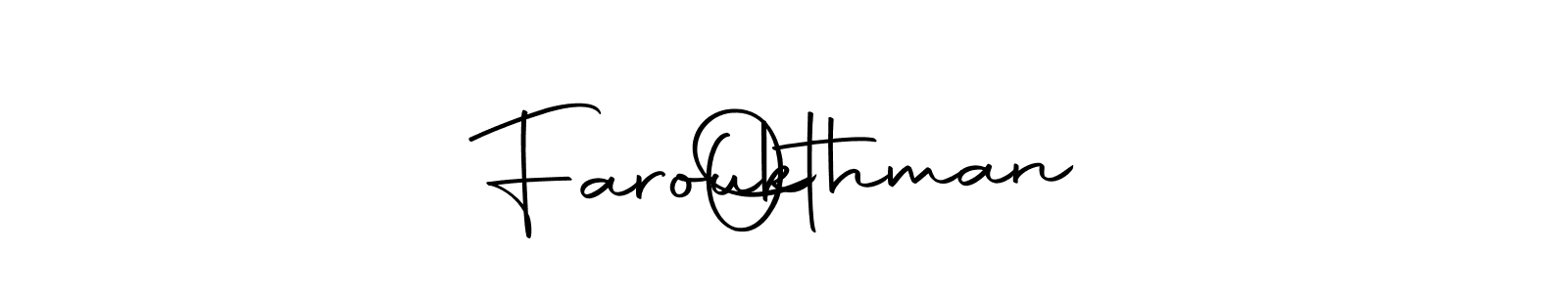 Make a beautiful signature design for name Farouk    Othman. With this signature (Autography-DOLnW) style, you can create a handwritten signature for free. Farouk    Othman signature style 10 images and pictures png